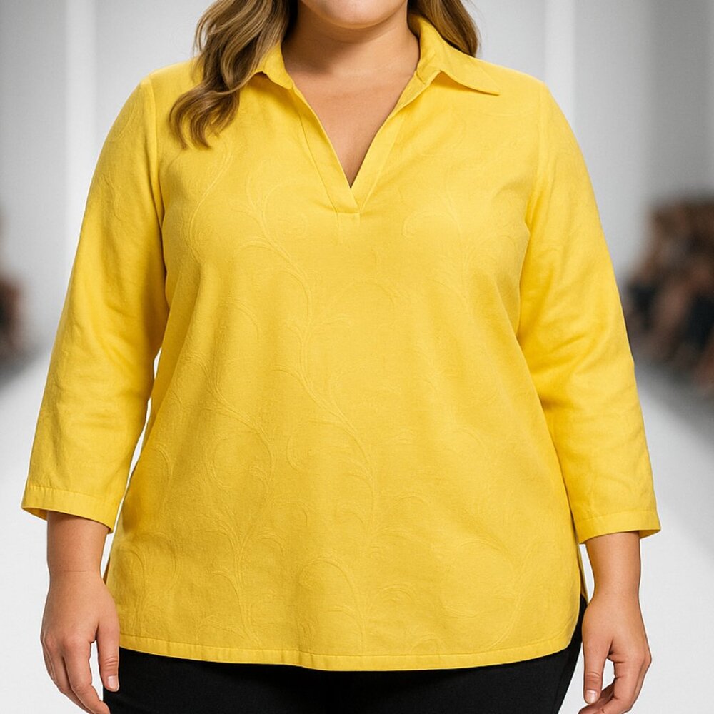 Plus size long sleeve Tunic